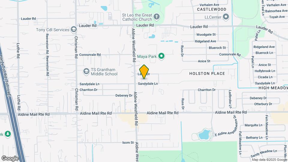 2021 Sandydale Ln Map and Location Details