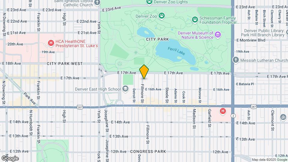 1650 Fillmore St Mapa y Detalles de la Ubicación