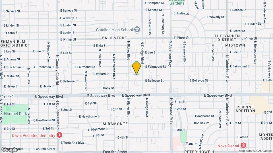 3625 E Bellevue St Map and Location Details