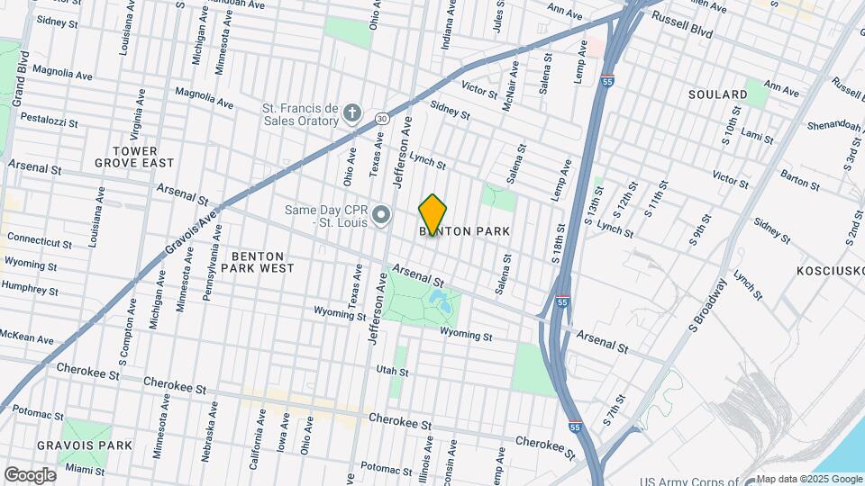 2929 Missouri Ave Map and Location Details