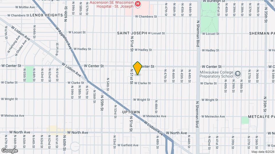 2629 N 50th St Map and Location Details