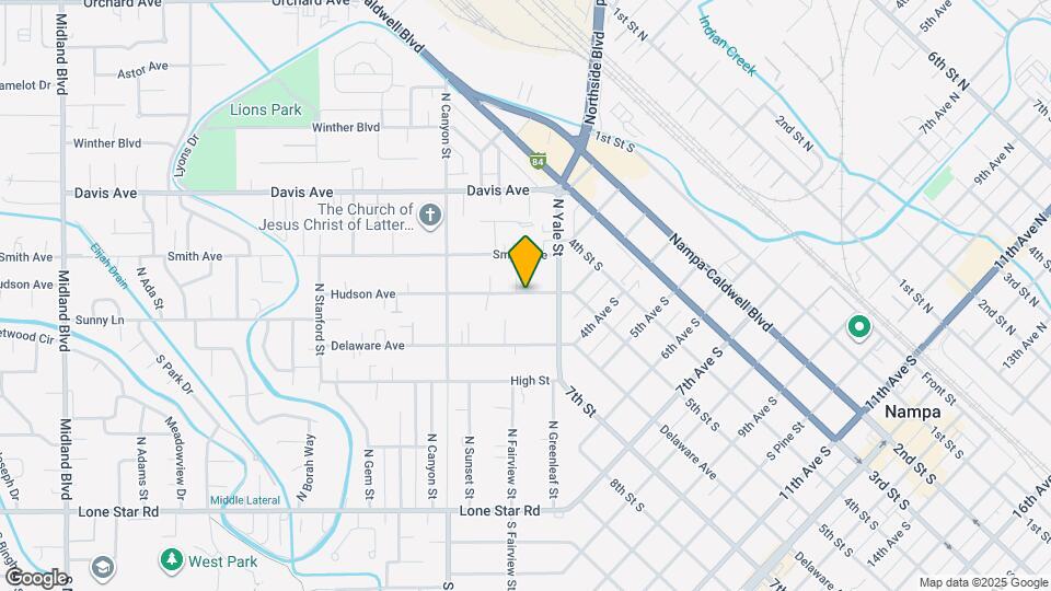 121 Hudson Ave Map and Location Details