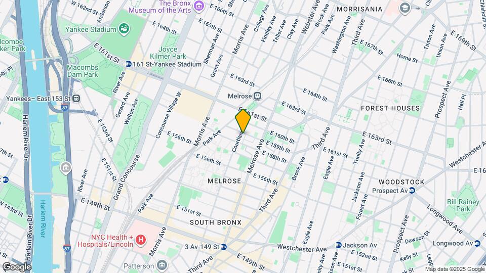 814 Courtlandt Ave Map and Location Details