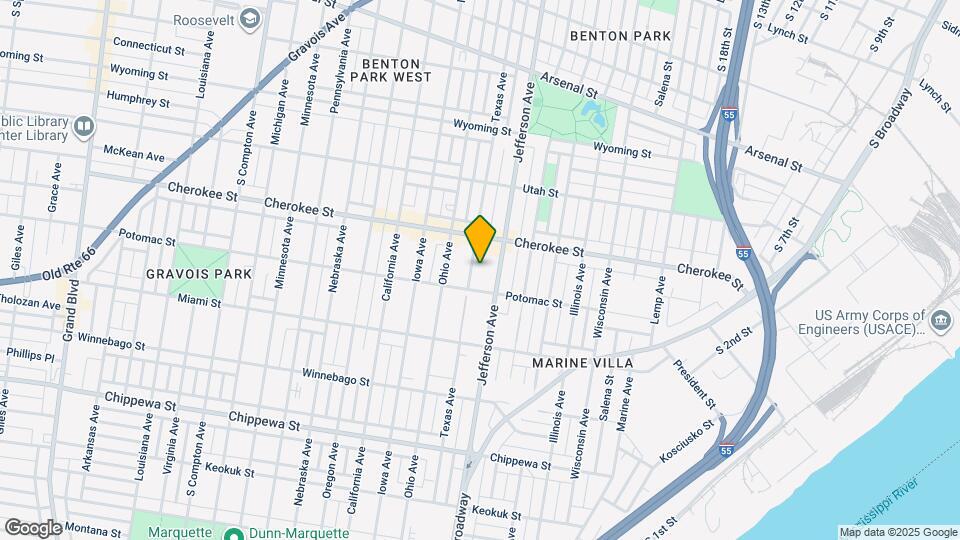 3432 Texas Ave Map and Location Details