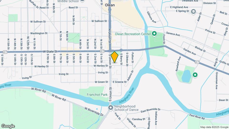 109 E Henley St Map and Location Details