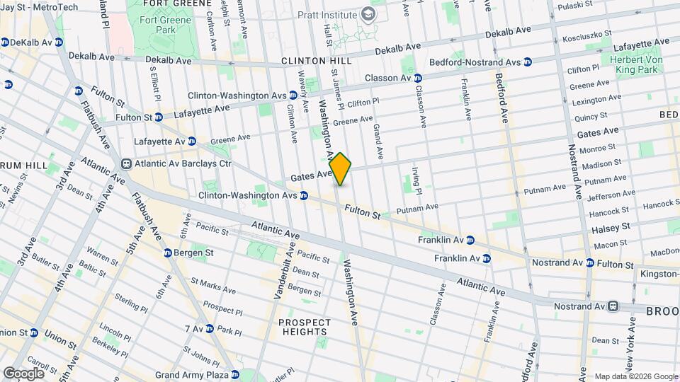 Washington Avenue, Unit 1F Map and Location Details