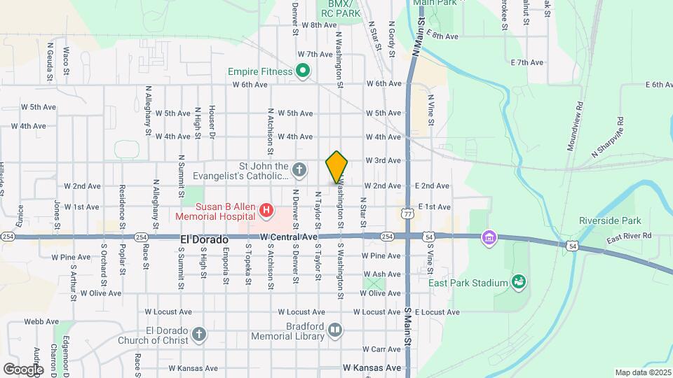 229 N Washington St Map and Location Details