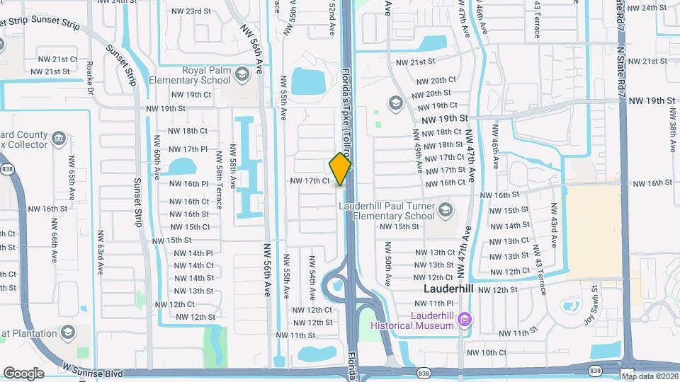1700 NW 52nd Ave Map and Location Details