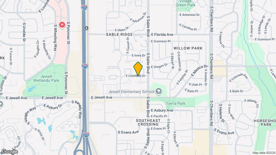 14404 E Colorado Dr Map and Location Details
