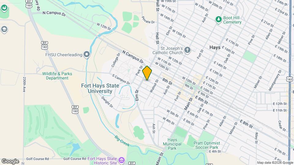 410 W 7th St Map and Location Details