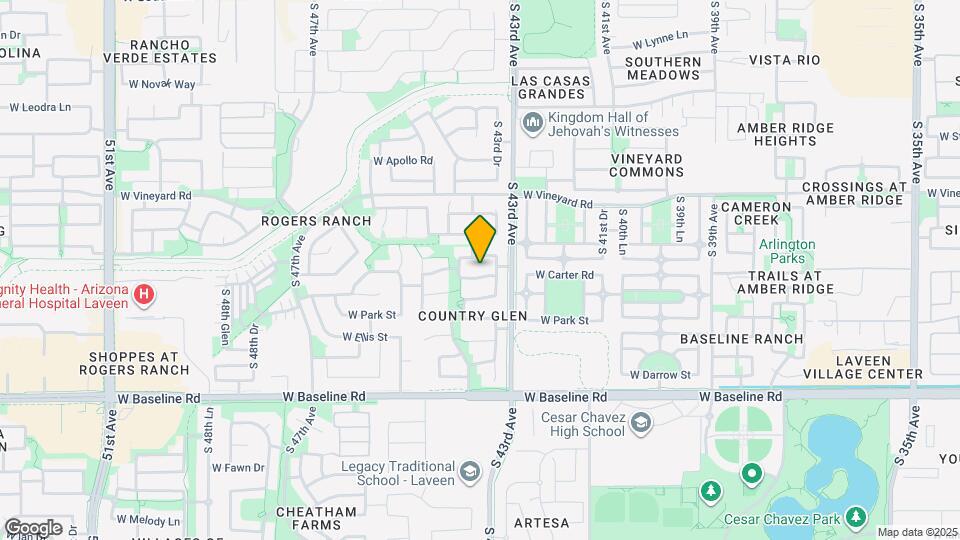 4324 W Carson Rd Map and Location Details