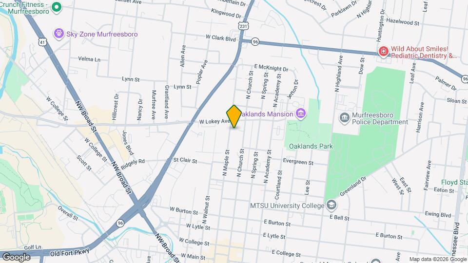 828 N Maple St Map and Location Details