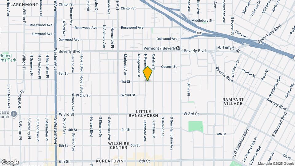 102 S Kenmore Ave Mapa y Detalles de la Ubicación