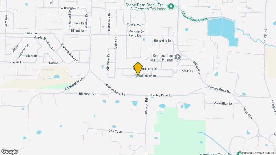 1685 Appalachian Dr Map and Location Details