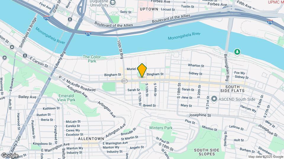 1209 E Carson St, Unit 3 Map and Location Details