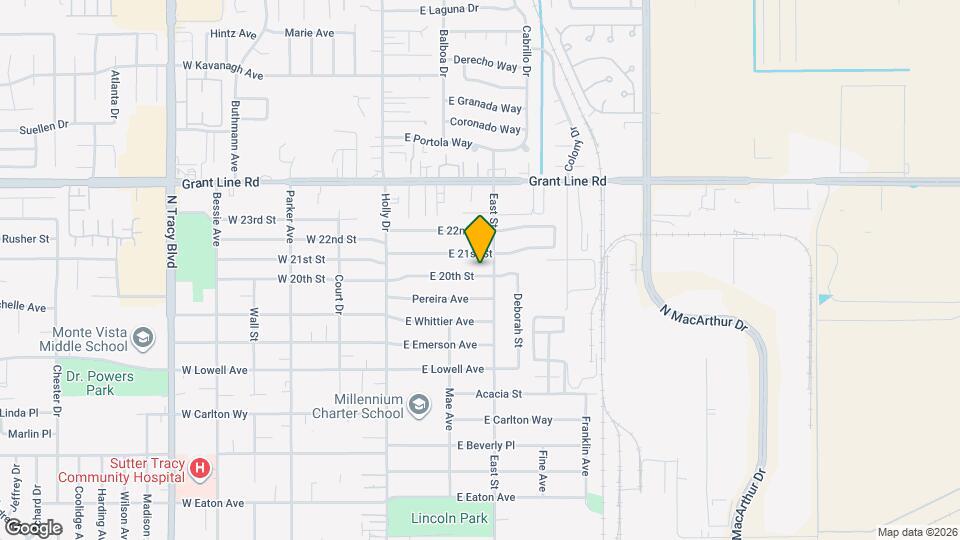 239 E 20th St Map and Location Details