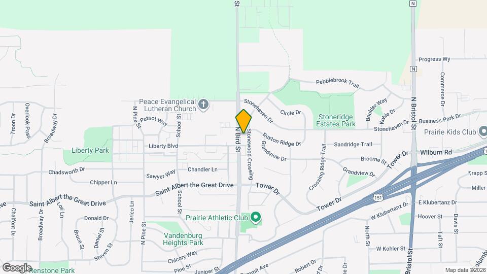 Stonewood Rental Map and Location Details