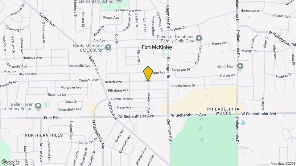 3600 Detroit Ave Map and Location Details