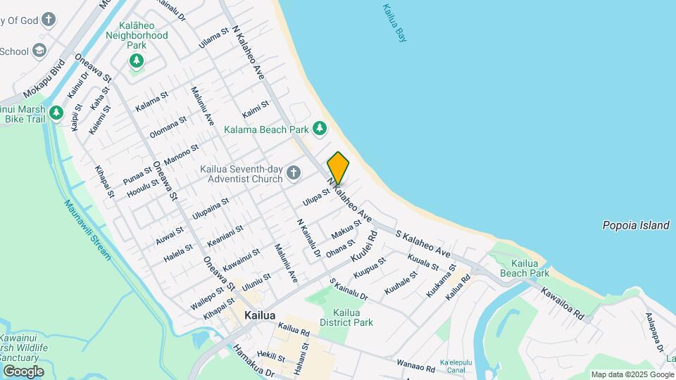 156 N Kalaheo Ave Mapa y Detalles de la Ubicación