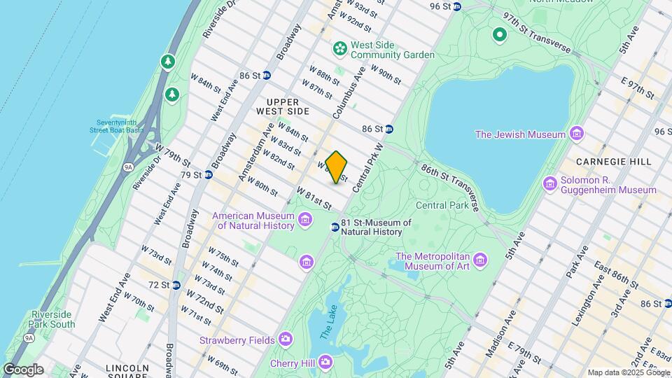 15 W 82nd St Map and Location Details