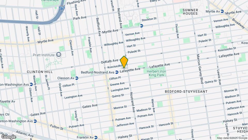 568 Lafayette Ave Map and Location Details