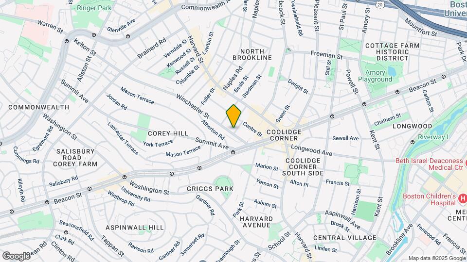 35 Winchester St, Unit 203 Map and Location Details