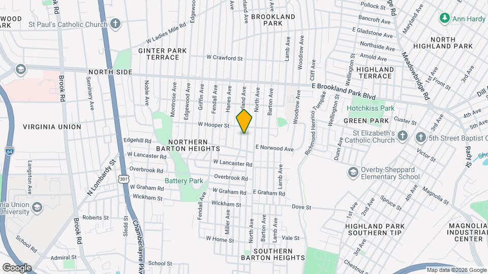 2721 Garland Ave Map and Location Details