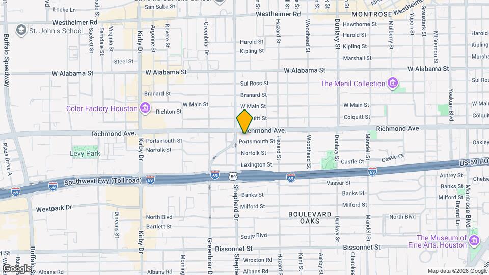 2030 Portsmouth St Map and Location Details