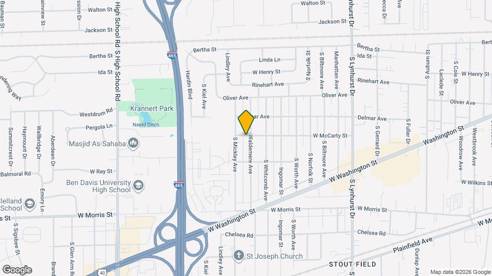 802 Waldemere Ave Map and Location Details