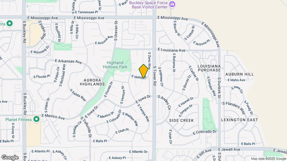1456 S Zeno St Map and Location Details