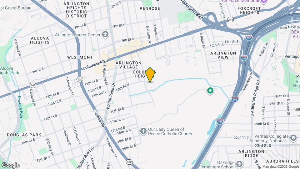 1401 S Barton St Map and Location Details