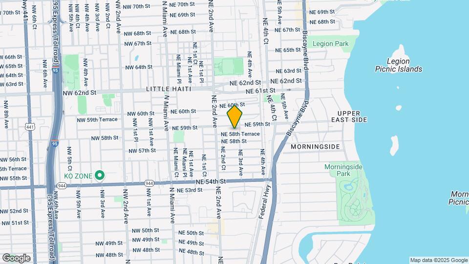 277 NE 58th Terrace Map and Location Details