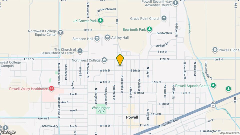 610 N Absaroka St Map and Location Details