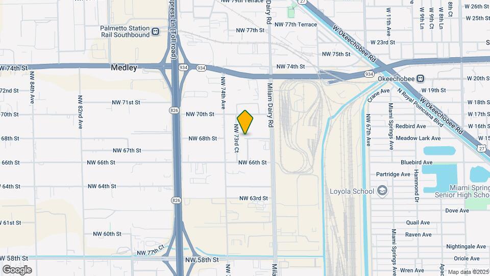2450 NW 68th St Mapa y Detalles de la Ubicación