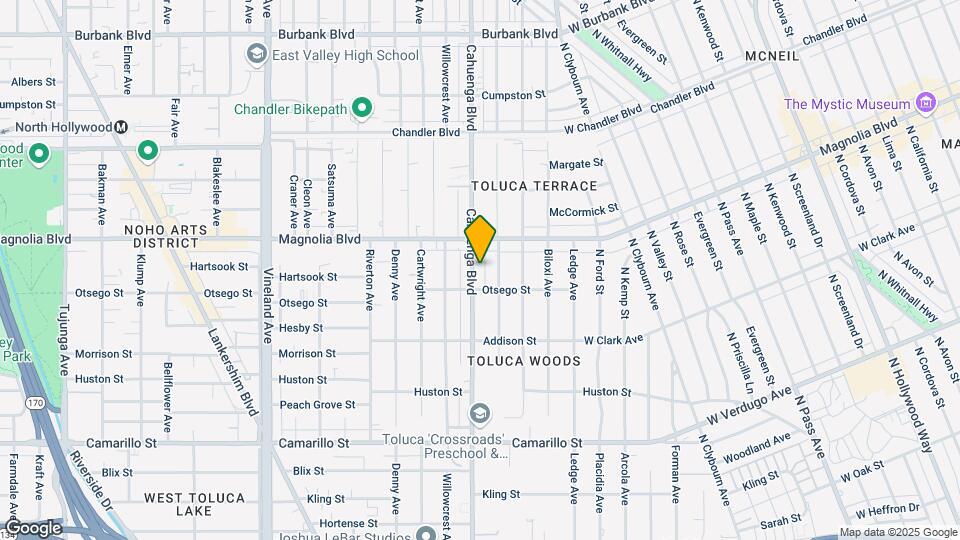 5122 Cahuenga Blvd Map and Location Details