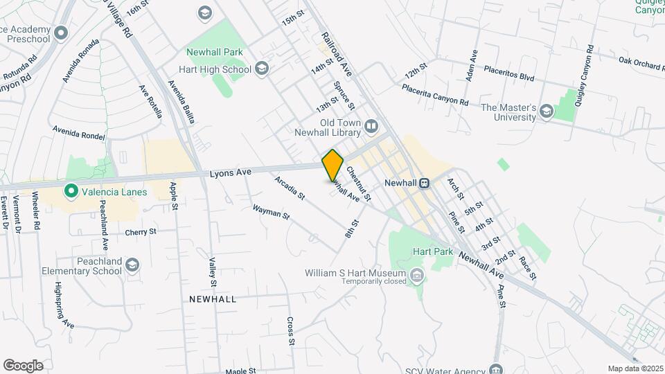 24403 Newhall Ave Mapa y Detalles de la Ubicación