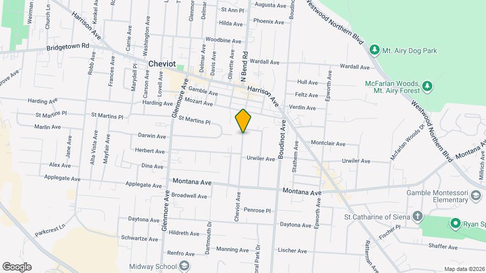 7771 Cheviot Ave Map and Location Details