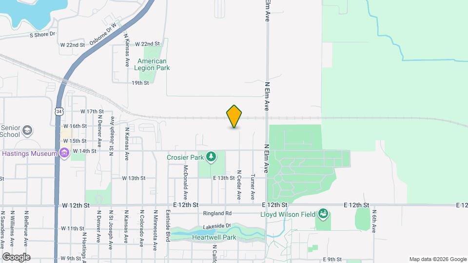 1501 N Cedar Ave Map and Location Details