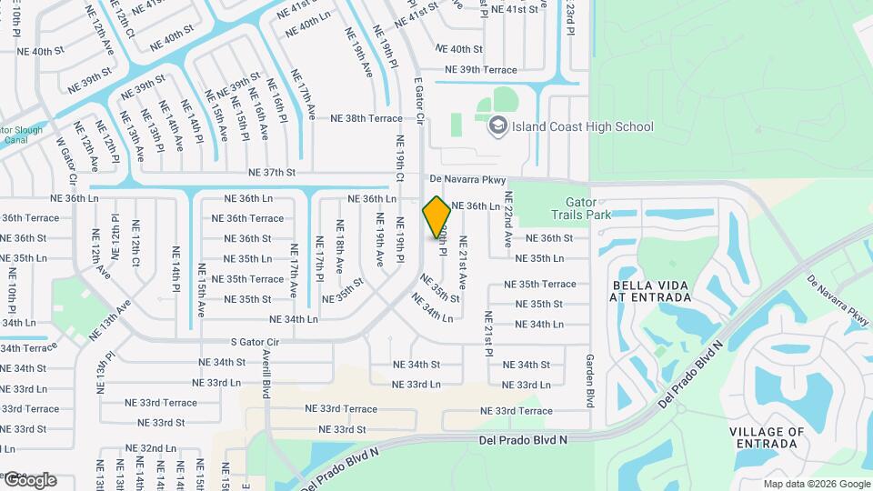 3540 NE 20th Pl Map and Location Details