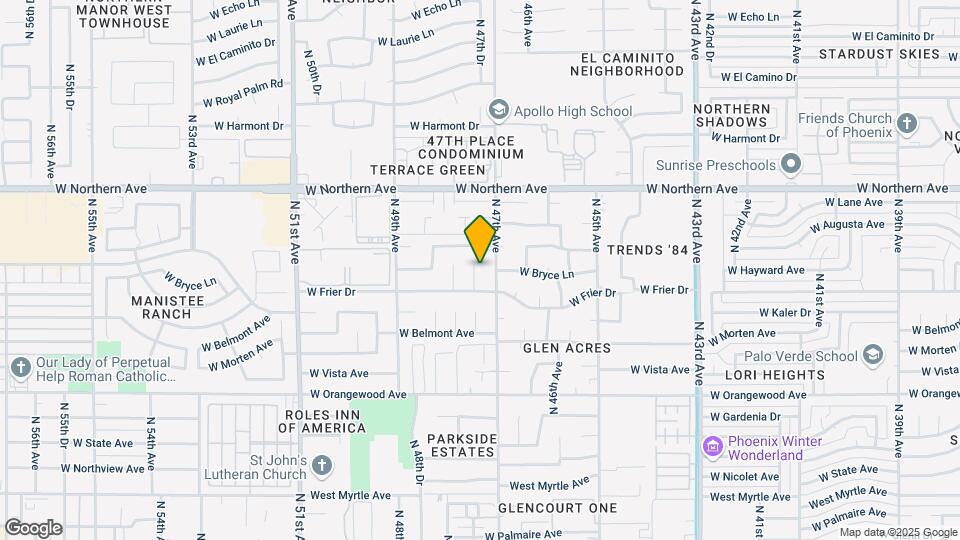 7721 N 47th Dr Map and Location Details