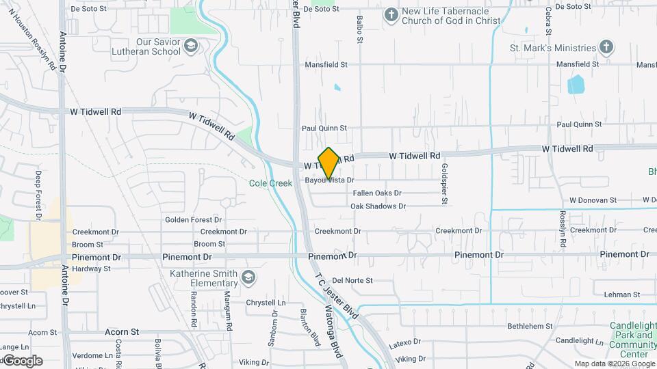 4523 Bayou Vista Dr Map and Location Details