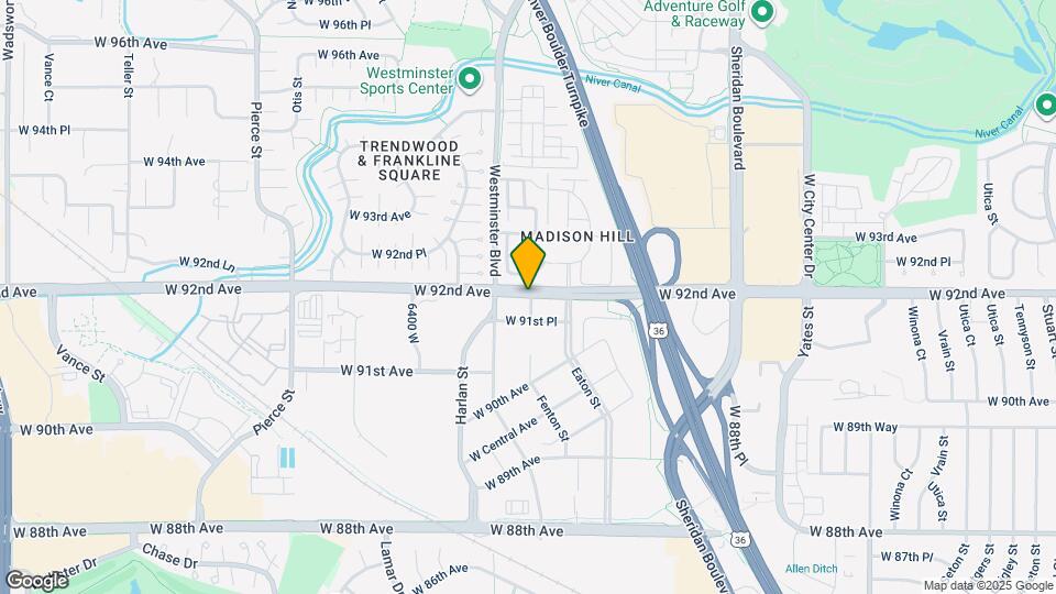 5754 W 92nd Ave Map and Location Details