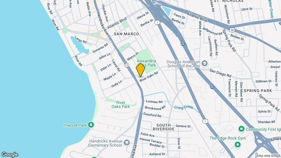 1521 River Oaks Rd Map and Location Details