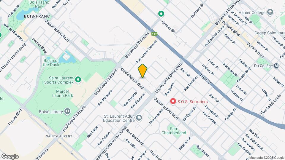 1130 Bonin St Map and Location Details