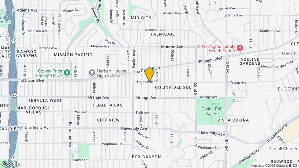 4287 Estrella Ave Map and Location Details