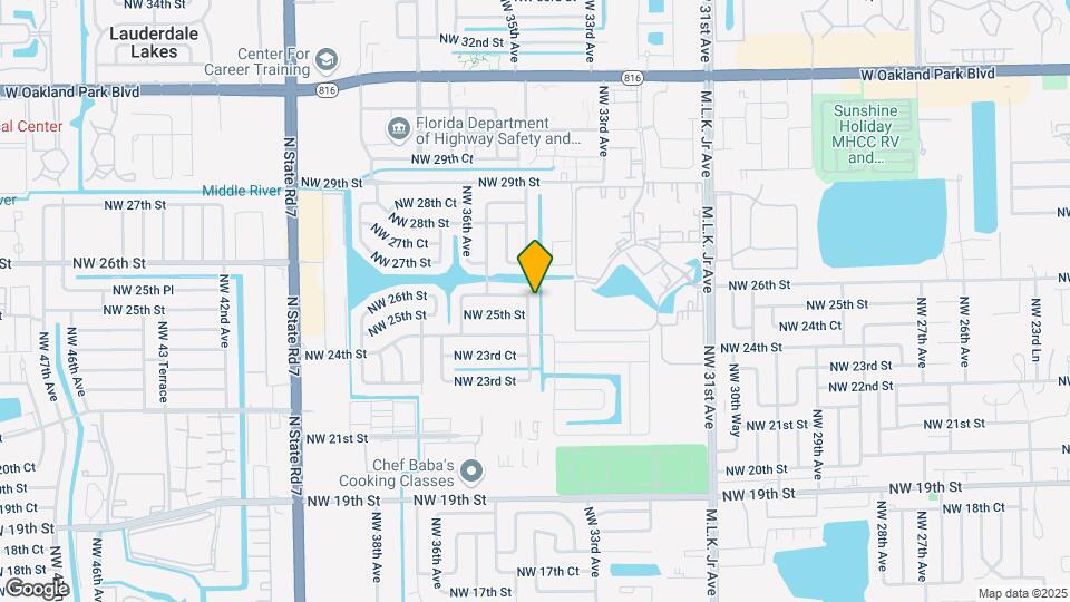2568 NW 34th Terrace Map and Location Details