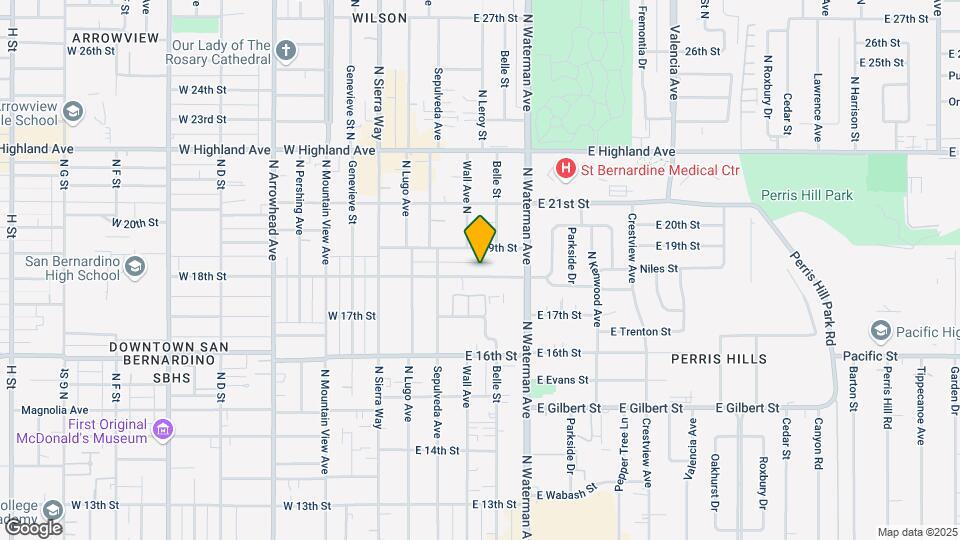 248 E 18th St Map and Location Details