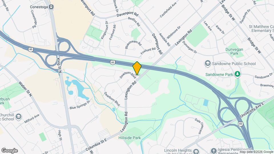 352 Dearborn Blvd Map and Location Details