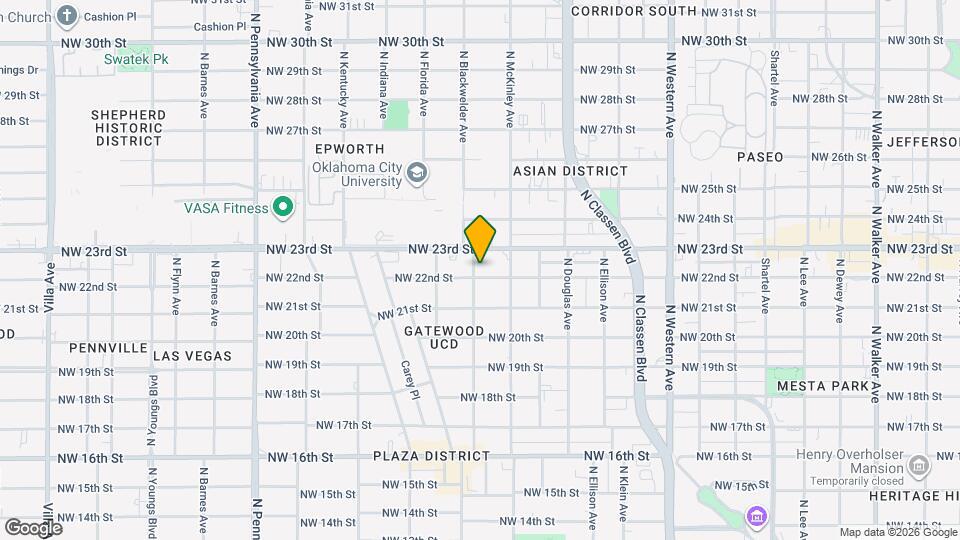 1629 NW 22nd St Map and Location Details