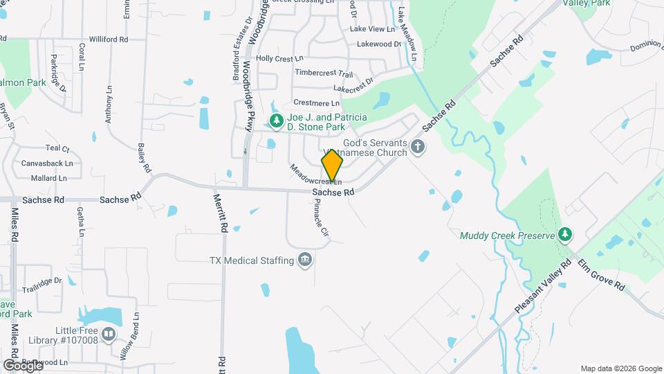 6212 Meadowcrest Ln Map and Location Details